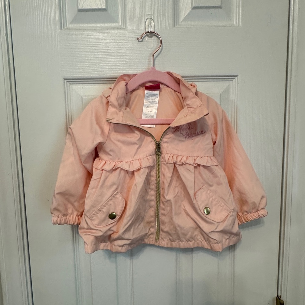 Pink Kids Disney Jacket with Ruffles